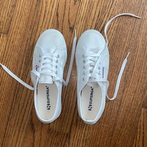 white platform 4cm sneakers